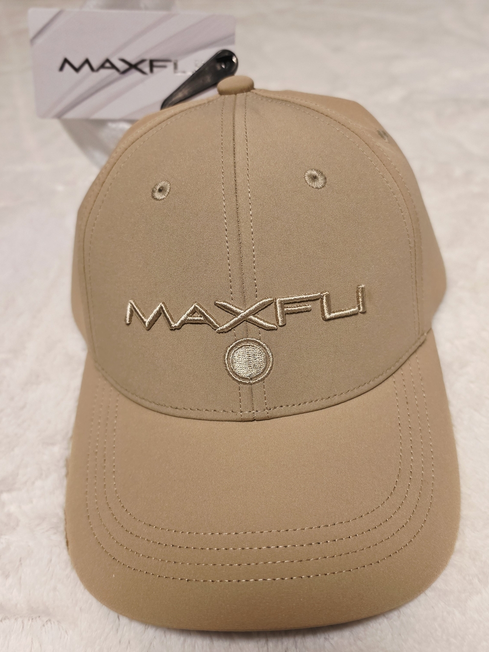 MAXFLI Men's Tan Performance Baseball Cap